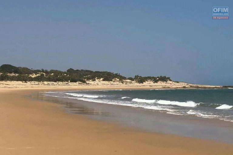 À vendre en exclusivité un terrain de 15ha constructible en bord de mer à Morondava Belo sur Mer idéal pour pour un projet touristique.